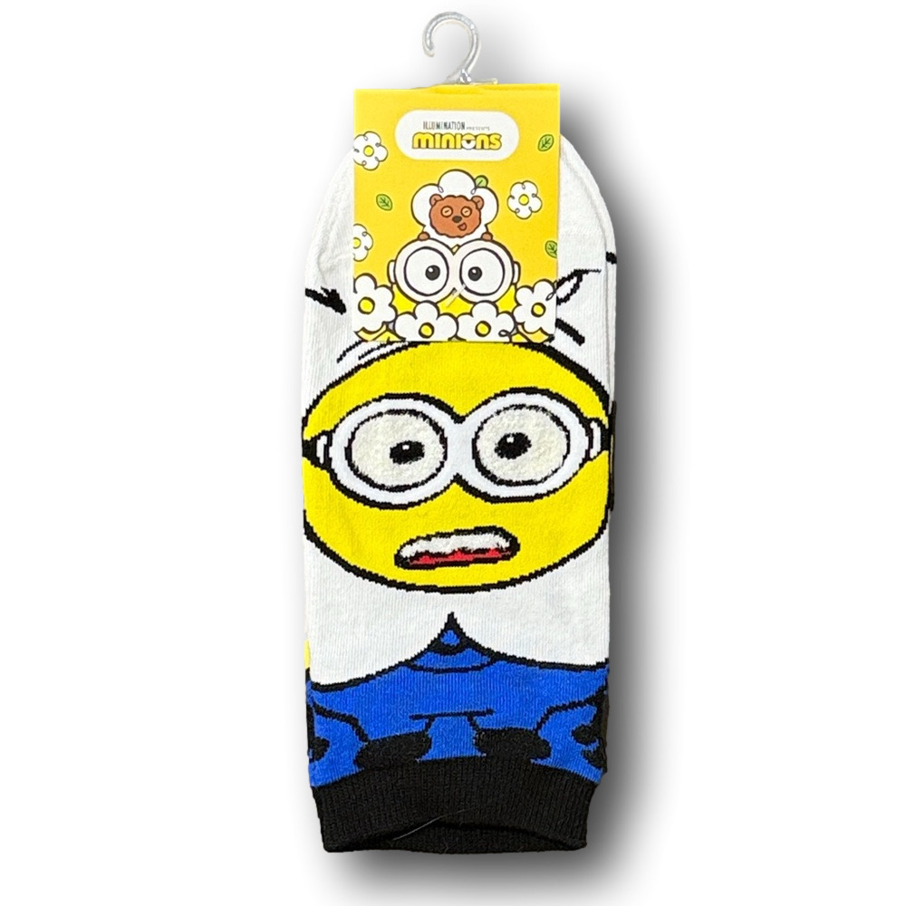 3/$20 Minions Funny Novelty No-Show Ankle Socks - NWT